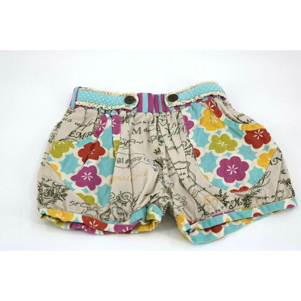 Mustard Pie Girls Shorts Floral Print Summer Casual No Size Tag